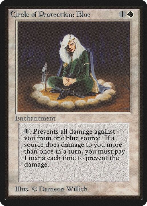 Circle of Protection: Blue in the group Magic the Gathering / Types / Enchantment / Enchantment at Proxyprinters.com (2877)