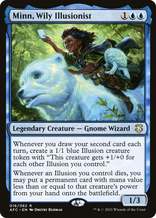 Minn, Wily Illusionist in the group Magic the Gathering / Types / Creatures / Wizard at Proxyprinters.com (28786)