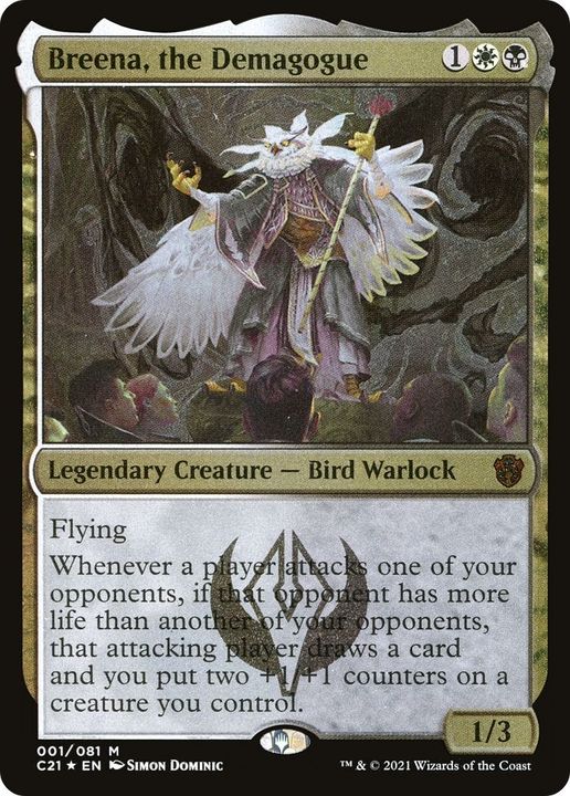 Breena, the Demagogue in the group Magic the Gathering / Types / Colors / Multicolors / B, W at Proxyprinters.com (28813)