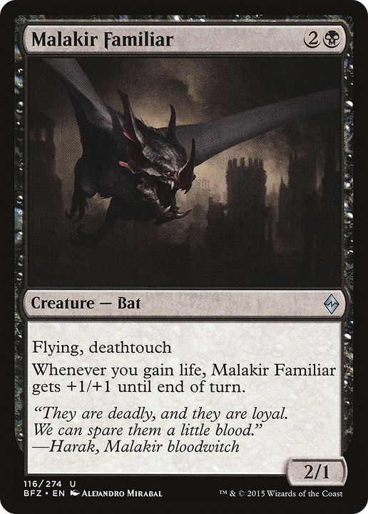 Malakir Familiar in the group Magic the Gathering / Sets / Battle for Zendikar Tokens at Proxyprinters.com (28818)