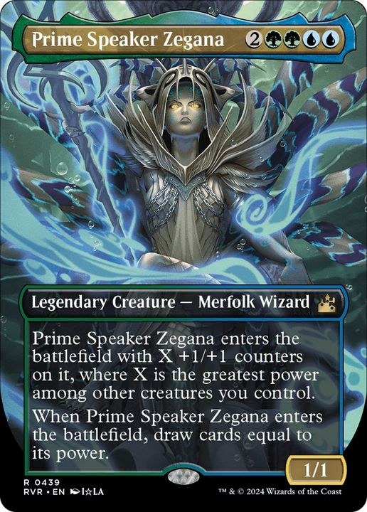 Prime Speaker Zegana in the group Magic the Gathering / Types / Colors / Multicolors / G, U at Proxyprinters.com (28826)