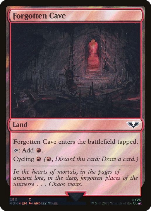 Forgotten Cave in the group Magic the Gathering / Sets / Warhammer 40,000 Tokens at Proxyprinters.com (28837)