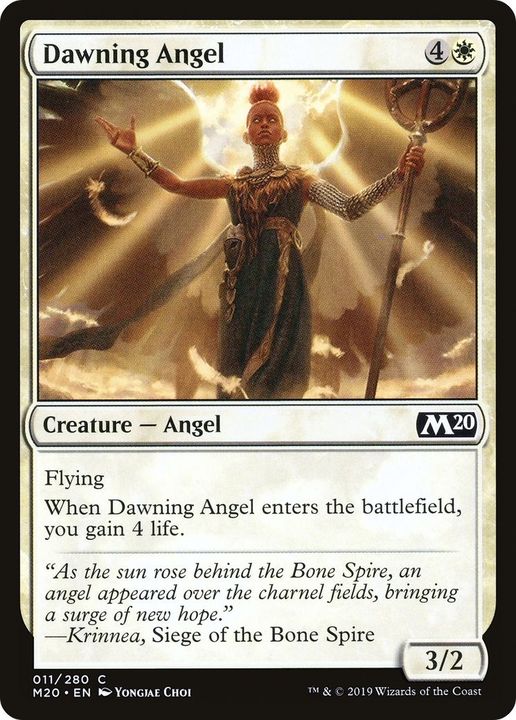 Dawning Angel in the group Magic the Gathering / Types / Colors / White at Proxyprinters.com (28884)