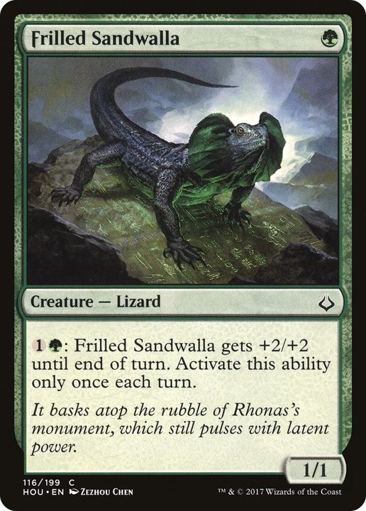 Frilled Sandwalla in the group Magic the Gathering / Types / Colors / Green at Proxyprinters.com (2889)