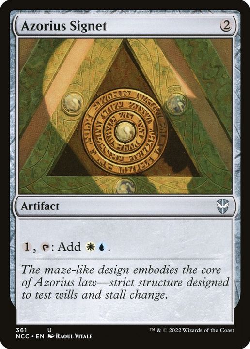 Azorius Signet in the group Magic the Gathering / Types / Artifacts / Artifact at Proxyprinters.com (28890)