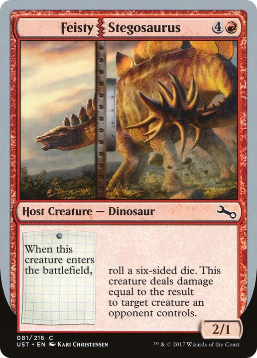 Feisty Stegosaurus in the group Magic the Gathering / Types / Colors / Red at Proxyprinters.com (28896)