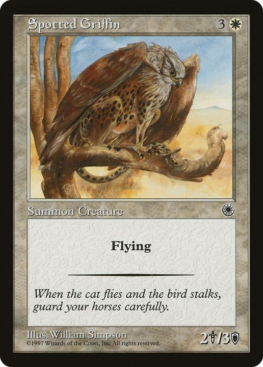 Spotted Griffin in the group Magic the Gathering / Types / Colors / White at Proxyprinters.com (28916)