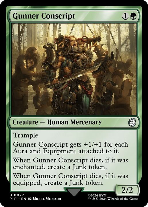 Gunner Conscript in the group Magic the Gathering / Types / Creatures / Human at Proxyprinters.com (28943)