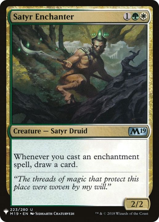 Satyr Enchanter in the group Magic the Gathering / Types / Colors / Multicolors / G, W at Proxyprinters.com (29004)