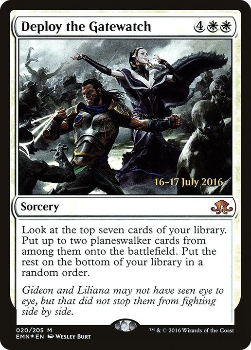 Deploy the Gatewatch in the group Magic the Gathering / Types / Colors / White at Proxyprinters.com (29020)