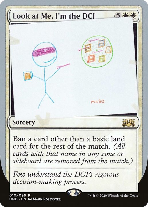 Look at Me, I'm the DCI in the group Magic the Gathering / Types / Colors / White at Proxyprinters.com (29031)