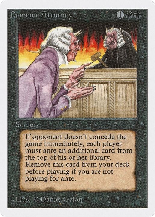 Demonic Attorney in the group Magic the Gathering / Sets / Unsanctioned at Proxyprinters.com (29061)