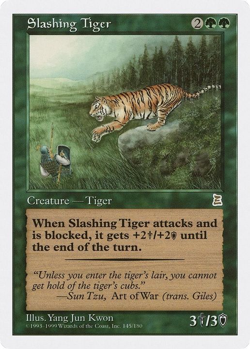 Slashing Tiger in the group Magic the Gathering / Sets / Portal Three Kingdoms at Proxyprinters.com (29065)