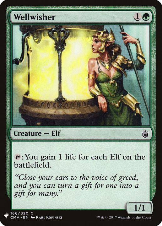 Wellwisher in the group Magic the Gathering / Types / Creatures / Elf at Proxyprinters.com (29086)