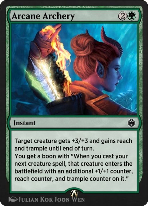 Arcane Archery in the group Magic the Gathering / Types / Colors / Green at Proxyprinters.com (29100)