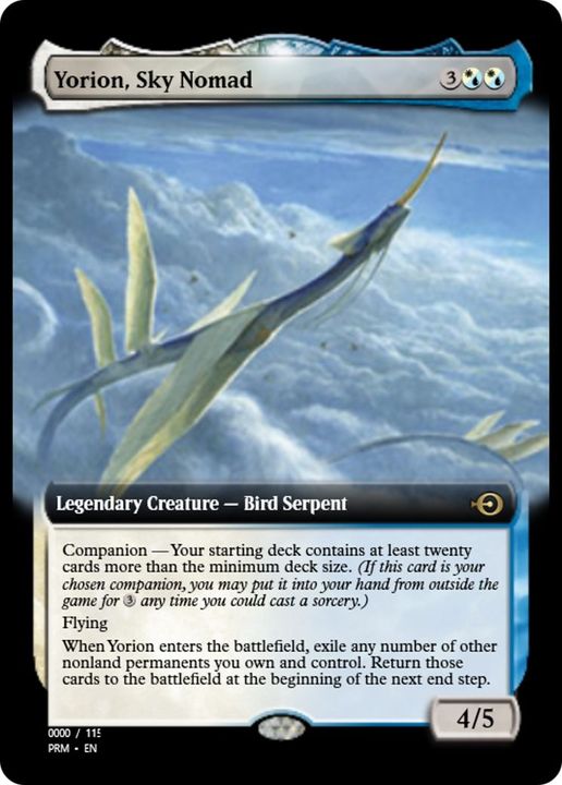 Yorion, Sky Nomad in the group Magic the Gathering / Types / Colors / Multicolors / U, W at Proxyprinters.com (29123)