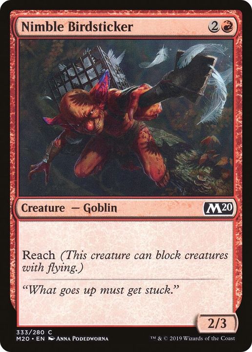 Nimble Birdsticker in the group Magic the Gathering / Types / Creatures / Goblin at Proxyprinters.com (29149)