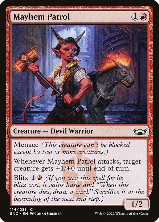 Mayhem Patrol in the group Magic the Gathering / Types / Creatures / Warrior at Proxyprinters.com (29190)