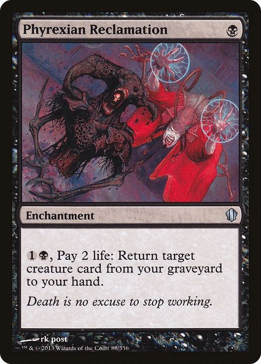 Phyrexian Reclamation in the group Magic the Gathering / Types / Enchantment / Enchantment at Proxyprinters.com (29194)