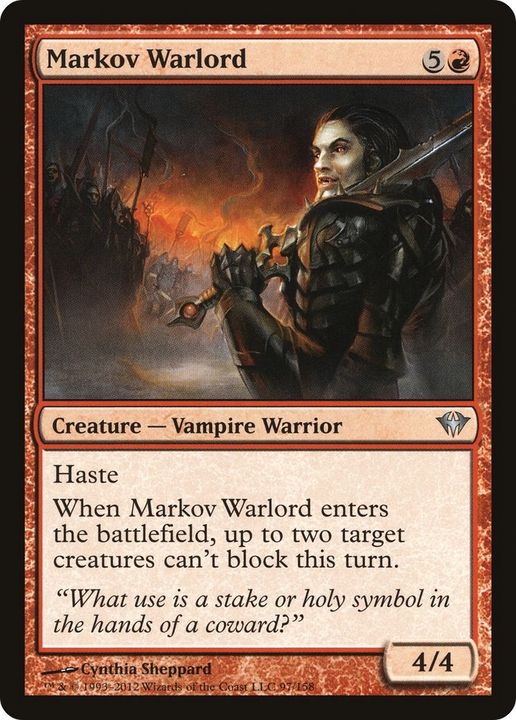 Markov Warlord in the group Magic the Gathering / Types / Creatures / Warrior at Proxyprinters.com (29223)