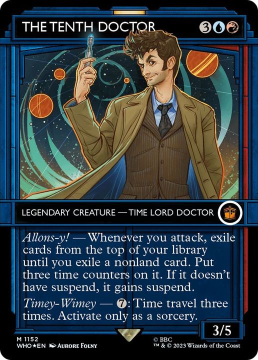 The Tenth Doctor in the group Magic the Gathering / Types / Colors / Multicolors / R, U at Proxyprinters.com (29228)