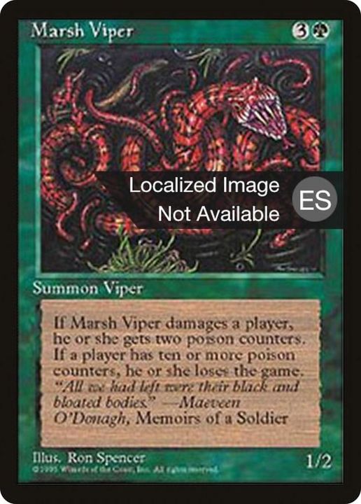 Marsh Viper in the group Magic the Gathering / Types / Colors / Green at Proxyprinters.com (29229)