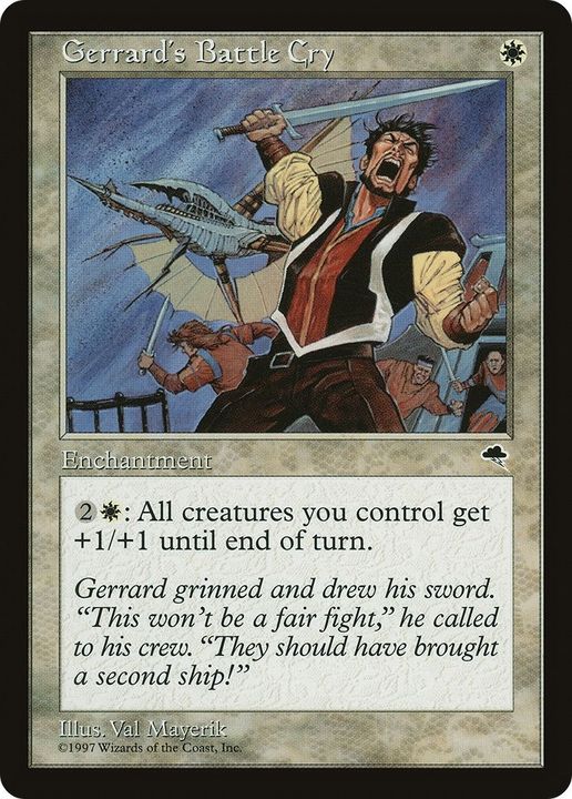 Gerrard's Battle Cry in the group Magic the Gathering / Sets / Tempest at Proxyprinters.com (29249)