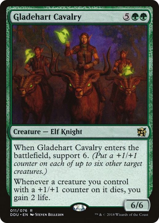 Gladehart Cavalry in the group Magic the Gathering / Types / Creatures / Elf at Proxyprinters.com (29266)