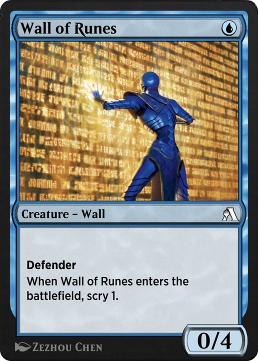 Wall of Runes in the group Magic the Gathering / Types / Colors / Blue at Proxyprinters.com (29289)