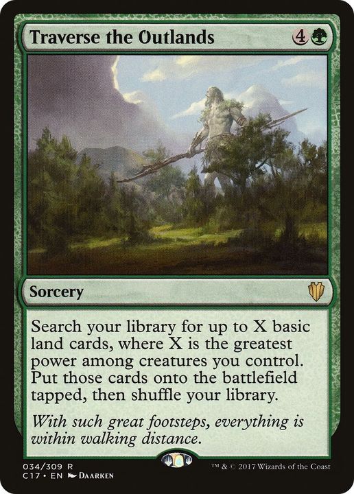 Traverse the Outlands in the group Magic the Gathering / Types / Colors / Green at Proxyprinters.com (29303)