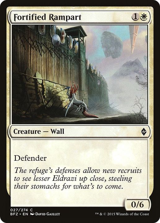 Fortified Rampart in the group Magic the Gathering / Sets / Battle for Zendikar Tokens at Proxyprinters.com (29346)