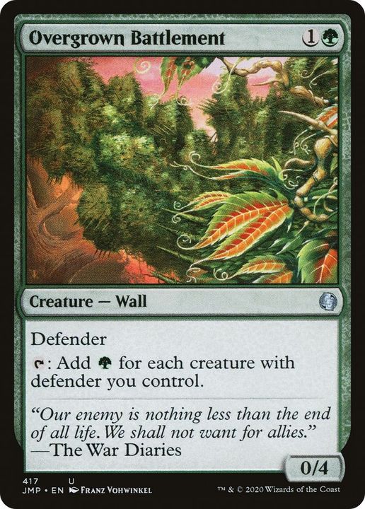 Overgrown Battlement in the group Magic the Gathering / Types / Colors / Green at Proxyprinters.com (29350)