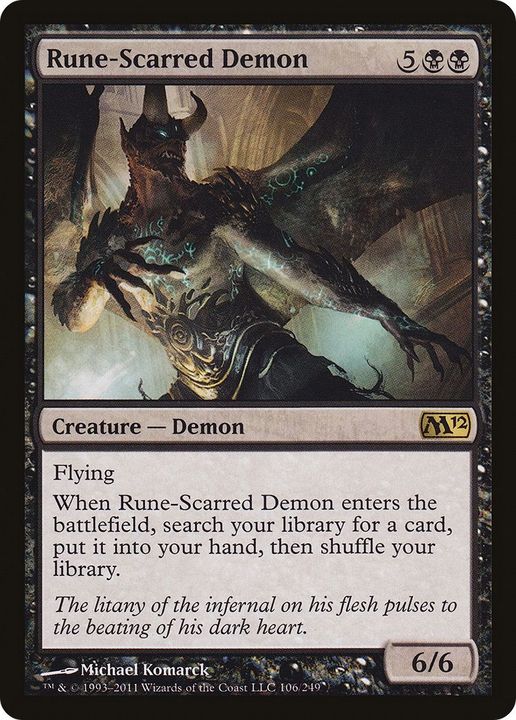 Rune-Scarred Demon in the group Magic the Gathering / Types / Colors / Black at Proxyprinters.com (29362)