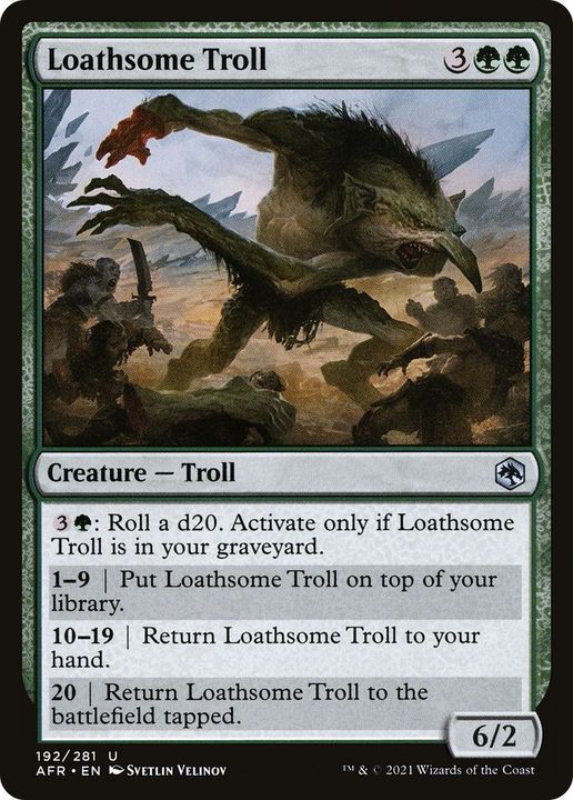 Loathsome Troll in the group Magic the Gathering / Sets / Adventures in the Forgotten Realms at Proxyprinters.com (29381)