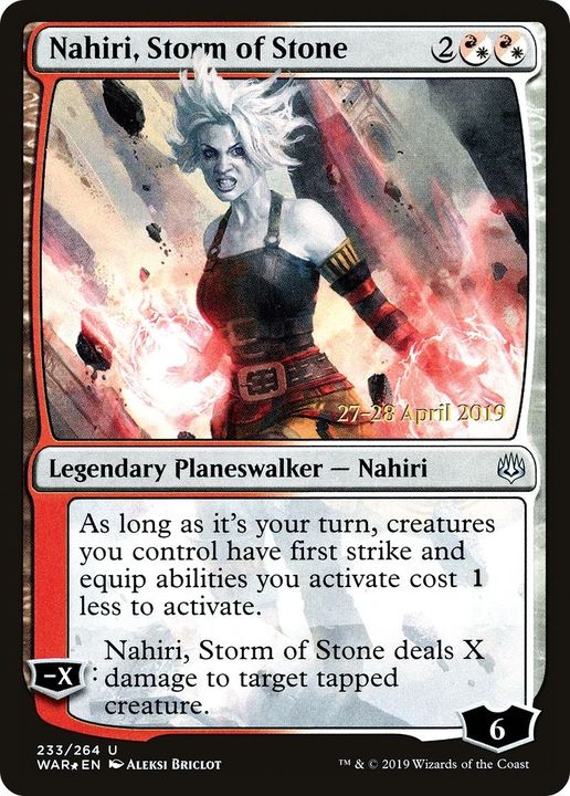 Nahiri, Storm of Stone in the group Magic the Gathering / Types / Colors / Multicolors / R, W at Proxyprinters.com (29425)