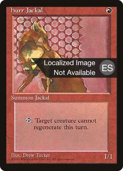 Hurr Jackal in the group Magic the Gathering / Types / Colors / Red at Proxyprinters.com (29439)