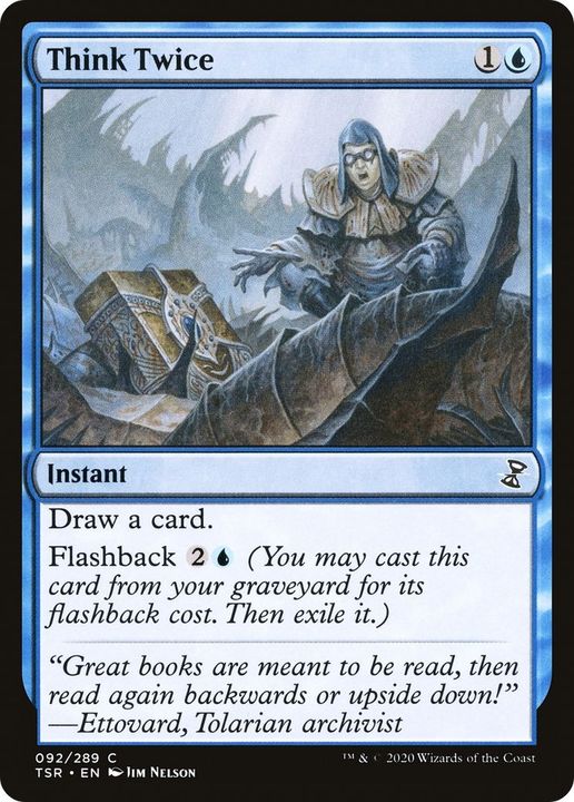 Think Twice in the group Magic the Gathering / Types / Colors / Blue at Proxyprinters.com (29449)