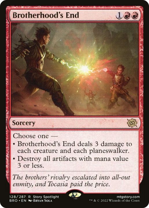 Brotherhood's End in the group Magic the Gathering / Sets / The Brothers' War at Proxyprinters.com (29484)