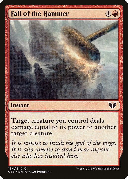 Fall of the Hammer in the group Magic the Gathering / Types / Colors / Red at Proxyprinters.com (29488)