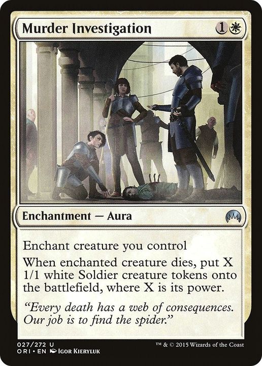 Murder Investigation in the group Magic the Gathering / Types / Colors / White at Proxyprinters.com (2949)