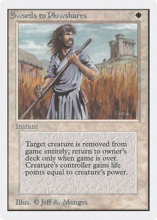 Swords to Plowshares in the group Magic the Gathering / Types / Colors / White at Proxyprinters.com (29493)