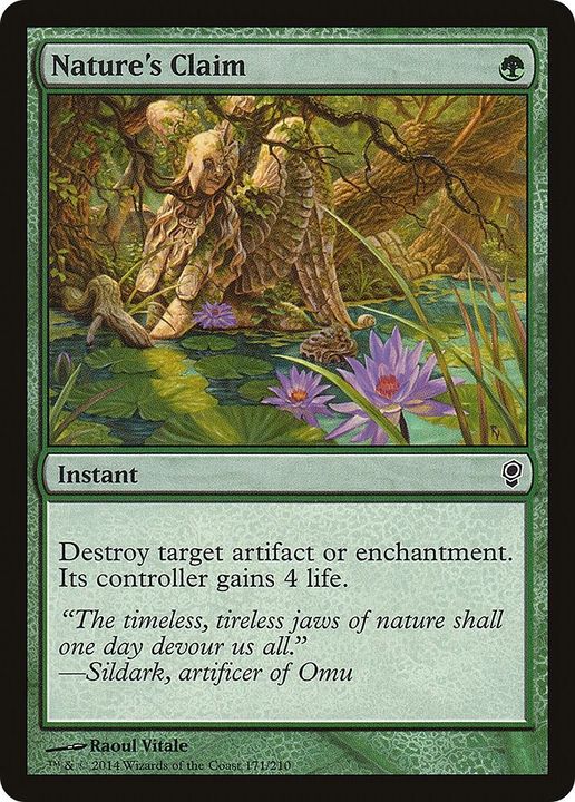 Nature's Claim in the group Magic the Gathering / Types / Colors / Green at Proxyprinters.com (29497)