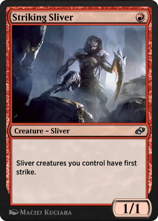 Striking Sliver in the group Magic the Gathering / Types / Colors / Red at Proxyprinters.com (29506)