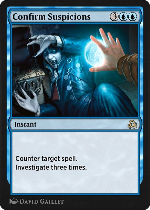 Confirm Suspicions in the group Magic the Gathering / Types / Colors / Blue at Proxyprinters.com (29508)