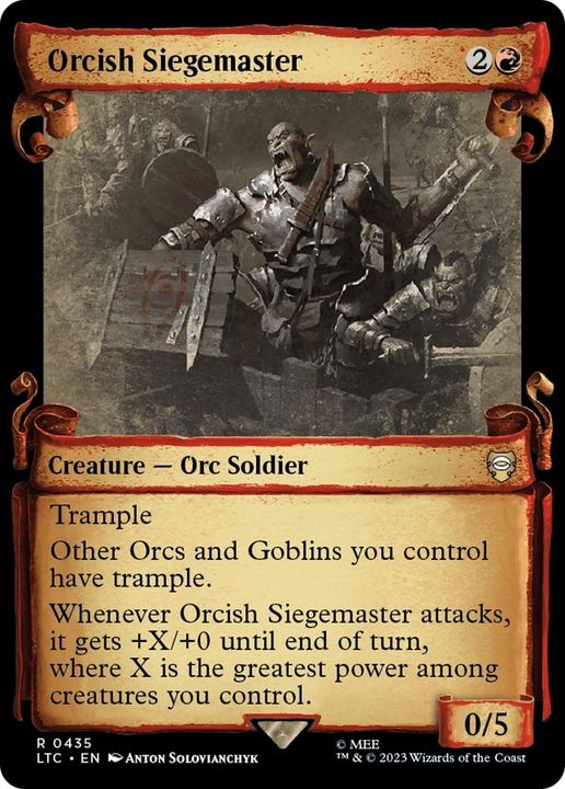 Orcish Siegemaster in the group Magic the Gathering / Sets / Tales of Middle-earth Commander at Proxyprinters.com (29510)