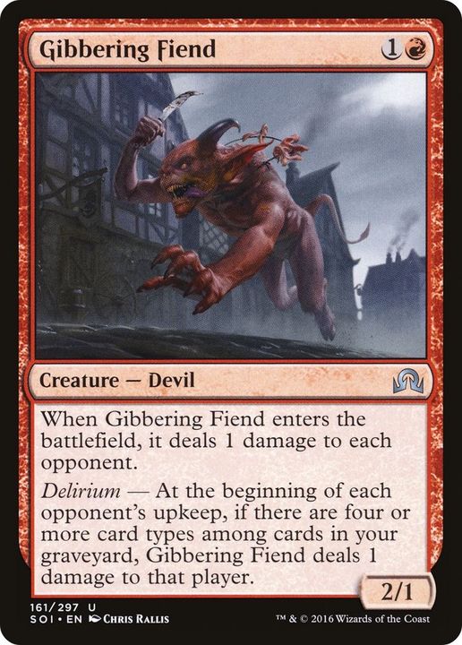 Gibbering Fiend in the group Magic the Gathering / Types / Colors / Red at Proxyprinters.com (29517)