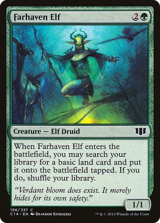 Farhaven Elf in the group Magic the Gathering / Sets / Commander 2014 at Proxyprinters.com (29529)