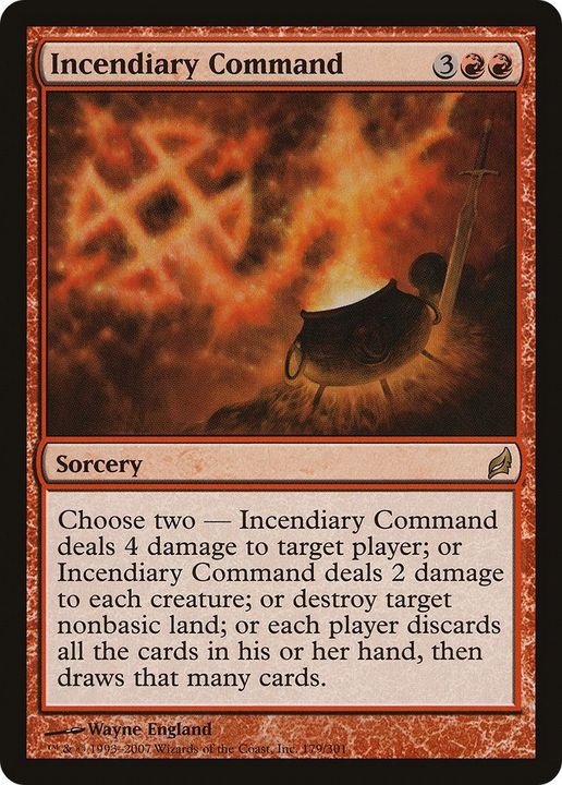 Incendiary Command in the group Magic the Gathering / Sets / Lorwyn at Proxyprinters.com (29533)