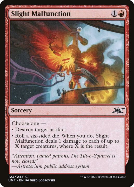 Slight Malfunction in the group Magic the Gathering / Types / Colors / Red at Proxyprinters.com (29540)