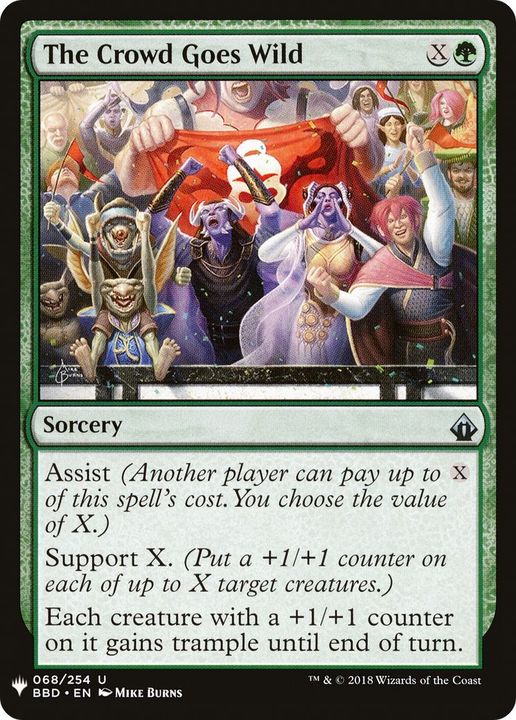 The Crowd Goes Wild in the group Magic the Gathering / Types / Colors / Green at Proxyprinters.com (29576)